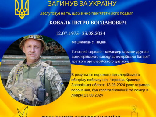 #громадськемісце На Запоріжжі у лікарні помер військовий з Івано-Франківщини Петро Коваль #іванофранківськ #ivanofrankivsk