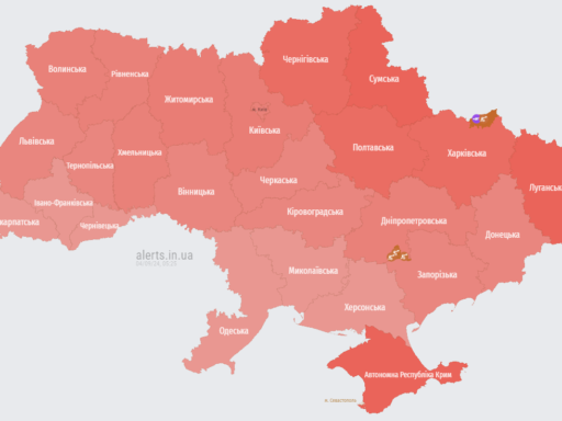 #громадськемісце Карта повітряних тривог 4 вересня: у повітрі – Ту-95МС, МіГ-31К та дрони #чернігів #chernihiv